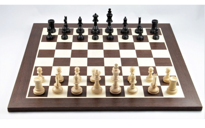 Schach-Set Bohemia Wenge 83, Schachbrett 48 x 48 cm