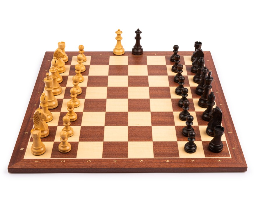 Schach Set Top Class, Buchsbaum Königshöhe 95 mm