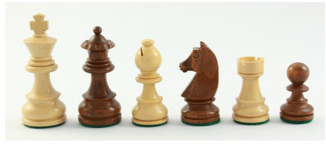 Schachfiguren kaufen: Königshöhe: 70 mm, Buche-Kassette, braun, Figuren