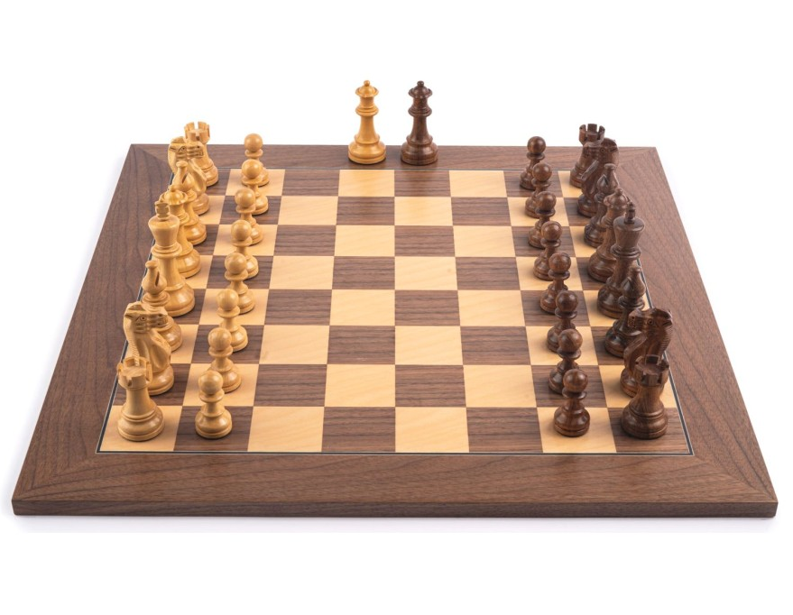 Schach Set Top Class, Akazie und Buchsbaum Königshöhe 95 mm