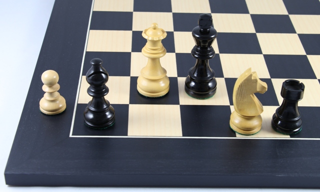 Schachset Black Staunton 83, Ebenholz und Buchsbaum