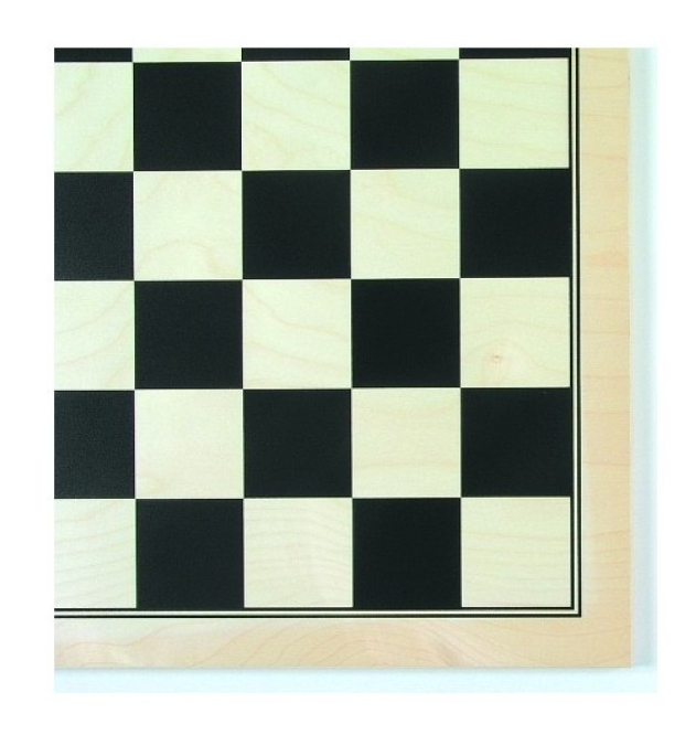 Hersteller-Abbildung des Produkts: Schachbrett Ahorn furniert, schwarz bedruckt, matt lackiert, Feldgröße 55mm Hersteller-Abbildung des Produkts: Schachbrett Ahorn furniert, schwarz bedruckt, matt lackiert, Feldgröße 55mm
