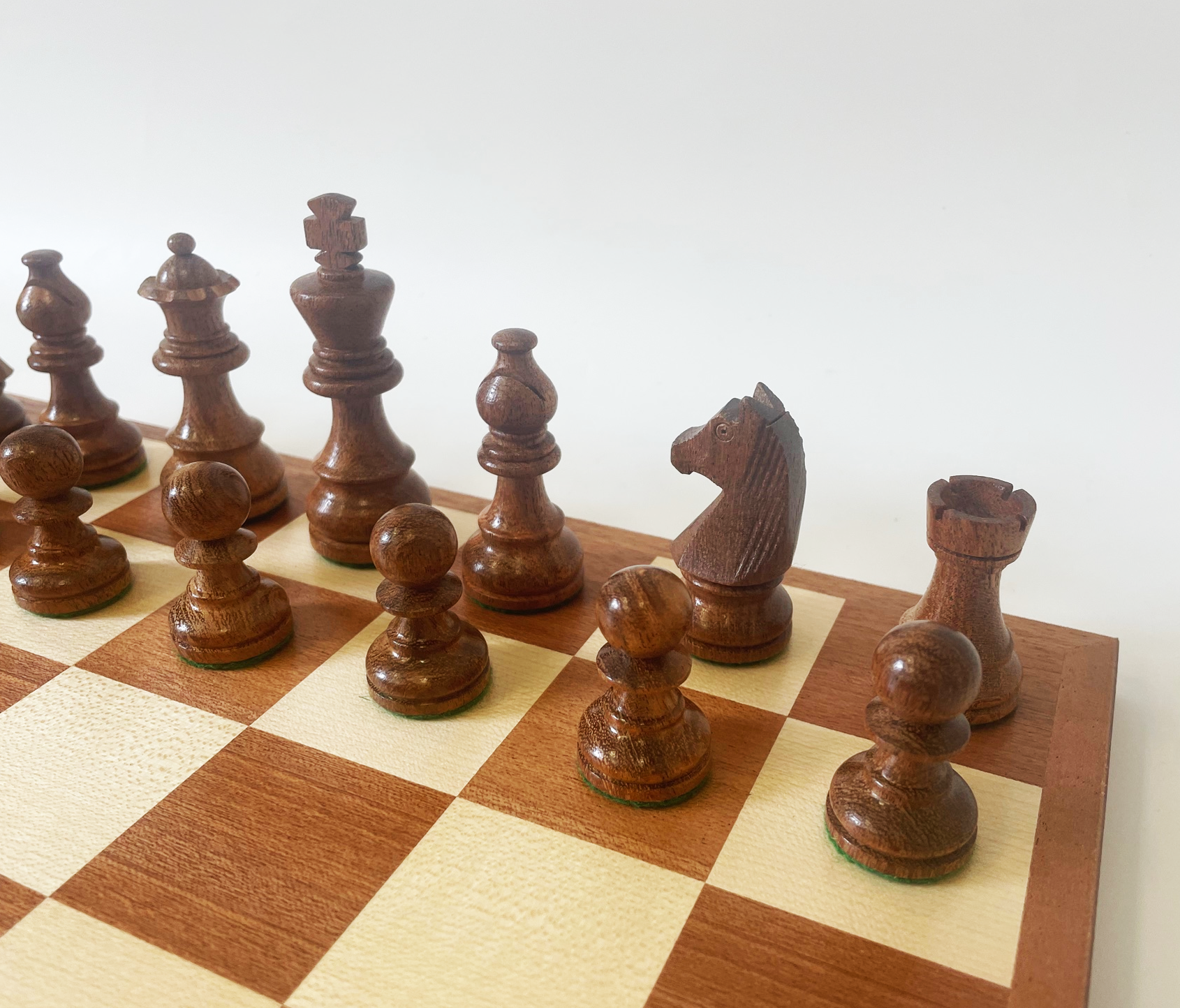Schachset Edition Nr.834 Mahagoni, Königshöhe 76mm
