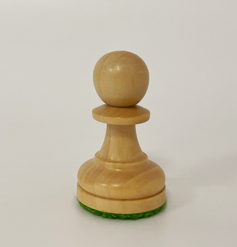 Einzel-Schachfigur Bauer aus Buchsbaum-Holz