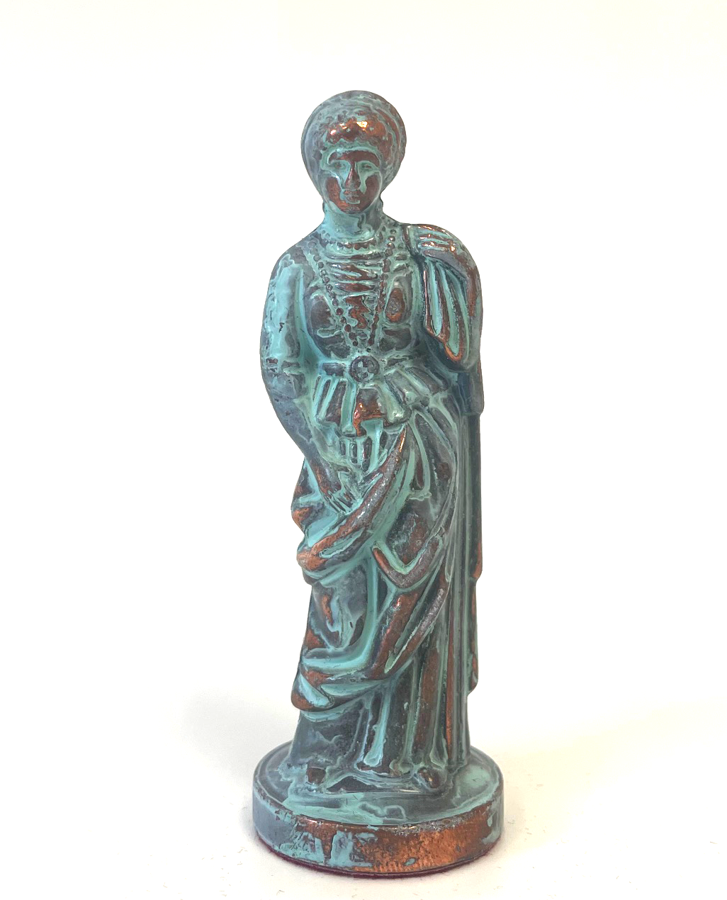 Einzel-Figur Griechische-Römische Mythologie Königin aus Metall, Dekorativ Antik Stil Einzel-Figur Griechische-Römische Mythologie Königin aus Metall, Dekorativ Antik Stil