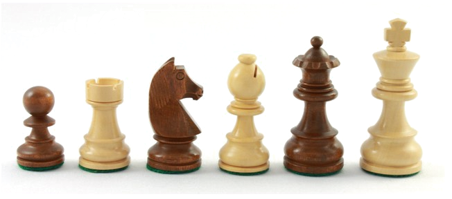 Schachfiguren kaufen: 83 mm, beschwert Staunton braun , Figuren