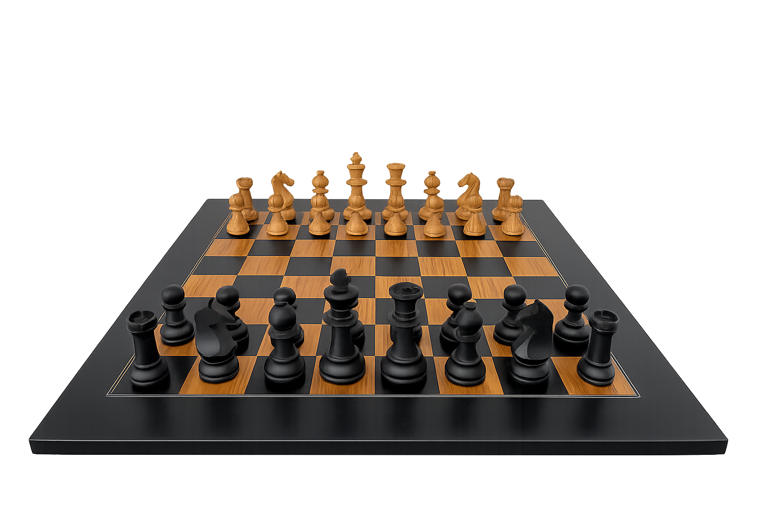 Schach Set Top Class, Olivenholz und Buchsbaum Königshöhe 95 mm