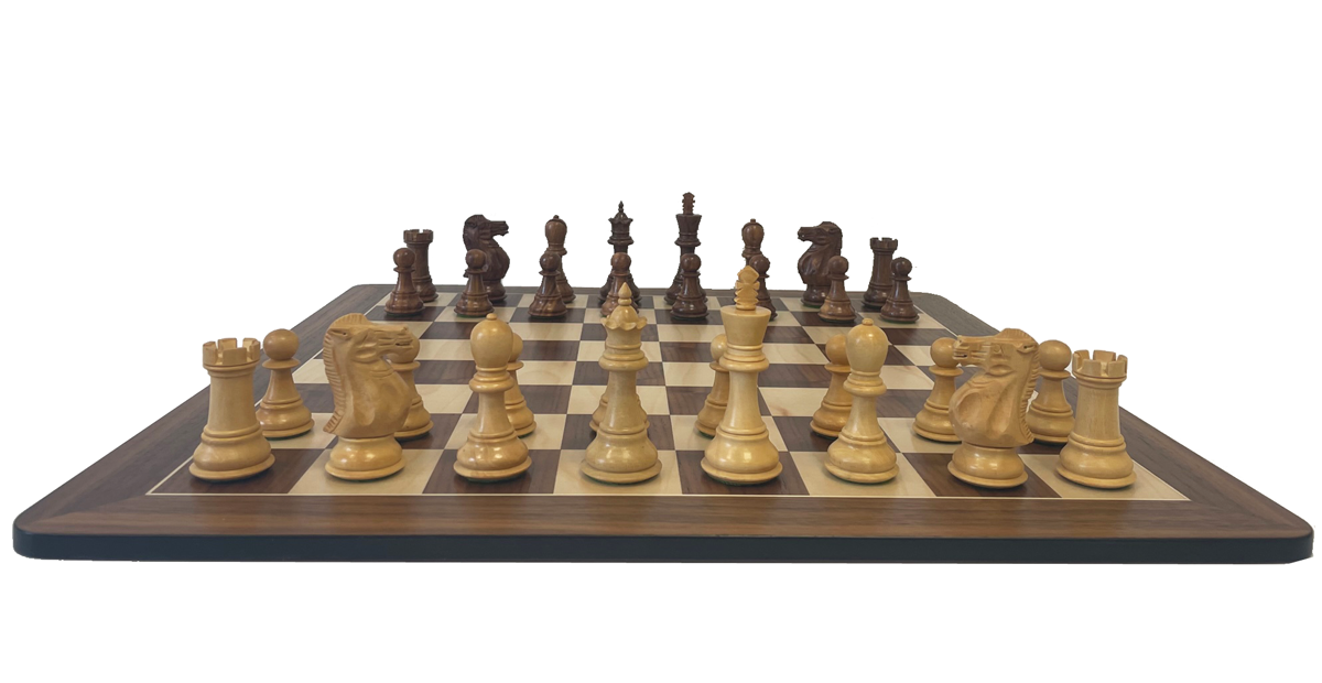 Schachset-Sheesham-Buchsbaum-KH-95mm-mit-Schachbrett-Nussbaum-Ahorn-52x52-cm_2