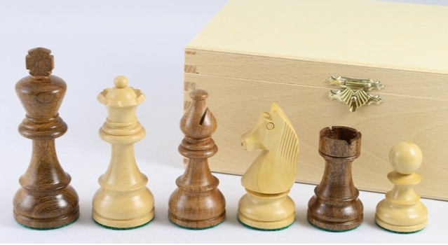 Schach-Set-No-2-13-Akazienholz-und-Buchsbaum-Koenig-76-mm-Bild3