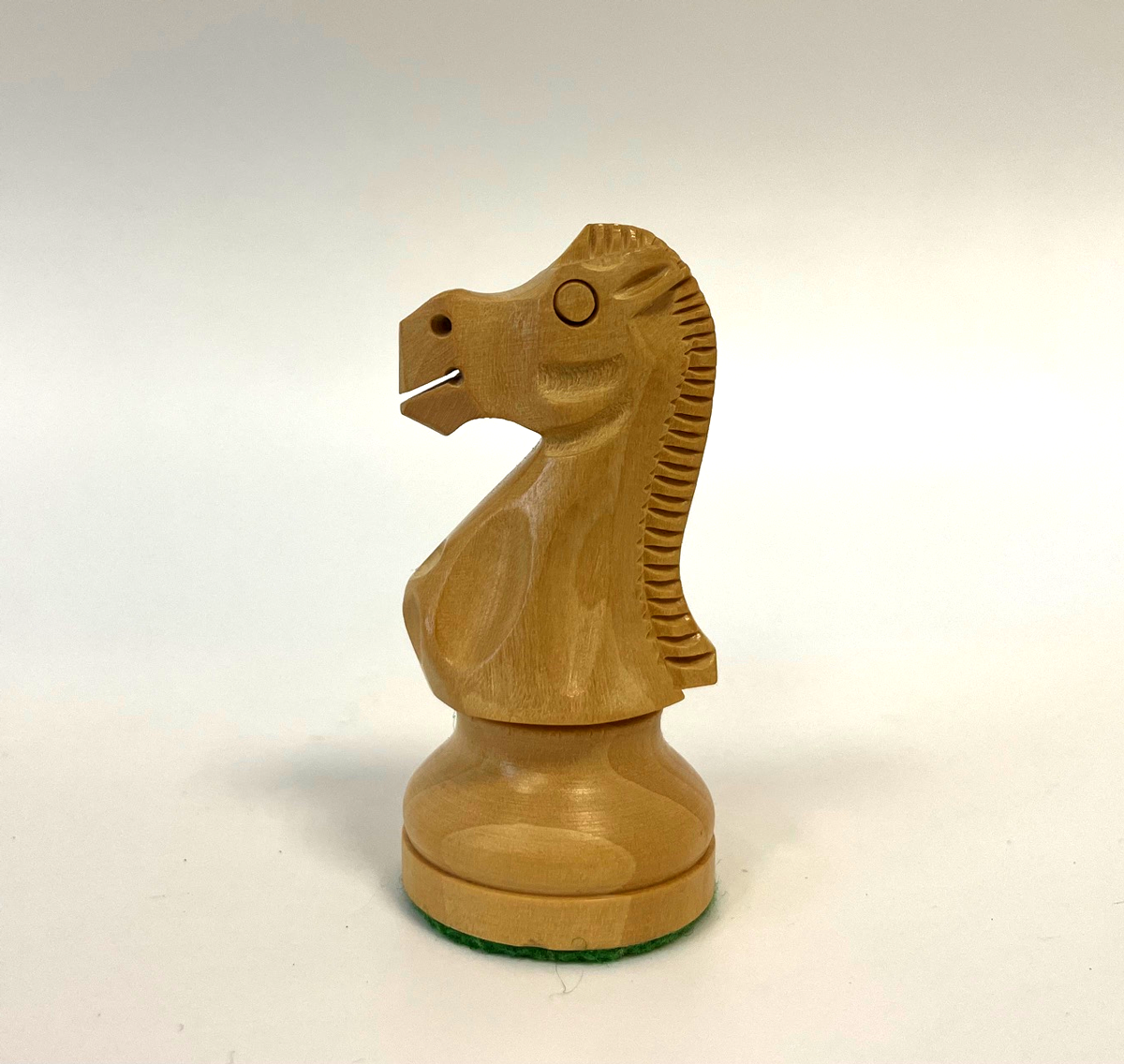 Einzel-Schachfigur Springer Jaques Buchsbaum