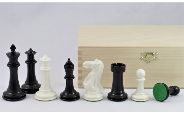 Schachfiguren 'Exclusive Staunton', Kunststoff 98 mm