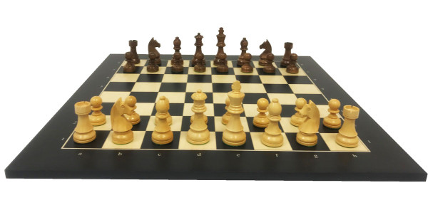 Schachset Classic Akazie Anigre, Schachfiguren Königshöhe 95 mm, mit Schachbrett