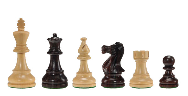 Schachfiguren Tournament in Sheesham und Buchsbaum, KH 95mm
