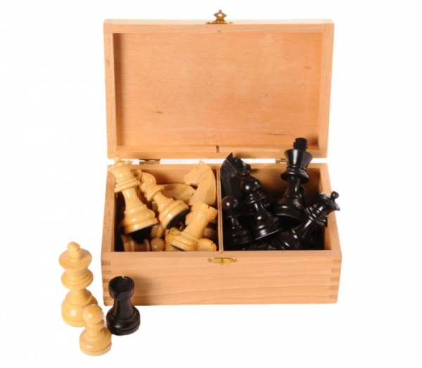 Schachfiguren-Staunton schwarz 83 mm