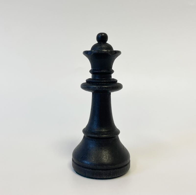 Hersteller-Abbildung des Produkts: Einzel-Schachfigur Staunton Dame aus Holz, in schwarz