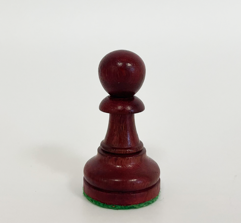 Hersteller-Abbildung des Produkts: Einzel-Schachfigur Bauer aus Holz, Purpur Farbe