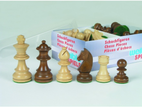 Hersteller-Abbildung des Produkts: Schachfiguren Staunton braun 63 mm