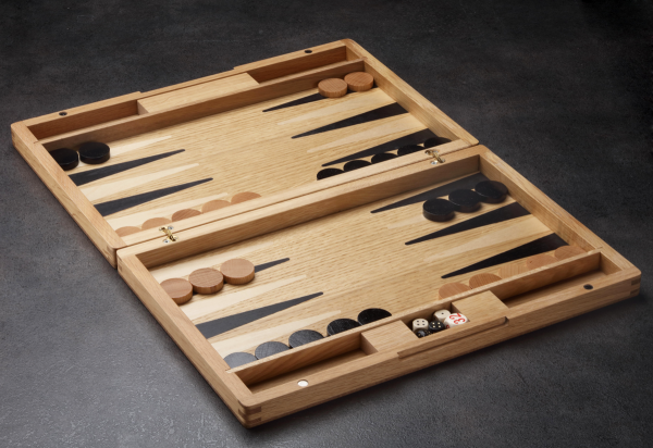Hersteller-Abbildung des Produkts: Backgammonkoffer Set in Roseneiche, mittel