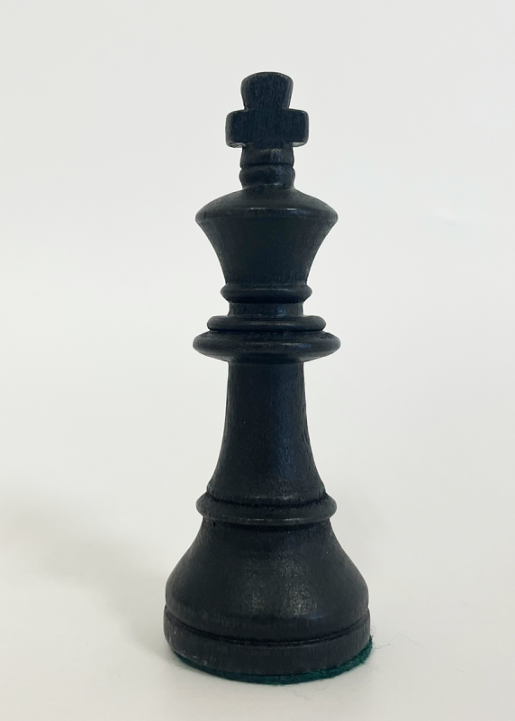 Hersteller-Abbildung des Produkts: Schachkönig Figur aus Holz, schwarz