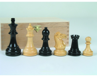Hersteller-Abbildung des Produkts: Schachfiguren 'Grand Staunton' schwarz 95 mm