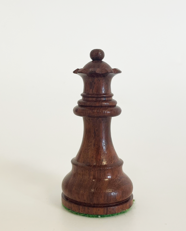 Hersteller-Abbildung des Produkts: Schach-Dame aus Holz, braun