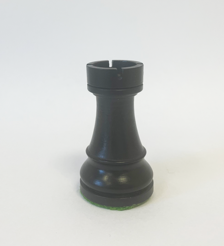 Hersteller-Abbildung des Produkts: Turm Figur aus Holz in schwarz