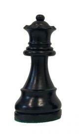 Hersteller-Abbildung des Produkts: Einzel-Schachfigur Staunton Dame aus Holz, schwarz