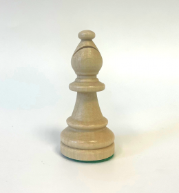 Hersteller-Abbildung des Produkts: Einzel-Schachfigur Staunton Läufer aus Holz, Natur