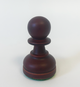 Hersteller-Abbildung des Produkts: Einzel-Schachfigur Bauer aus Holz, Purpur Farbe